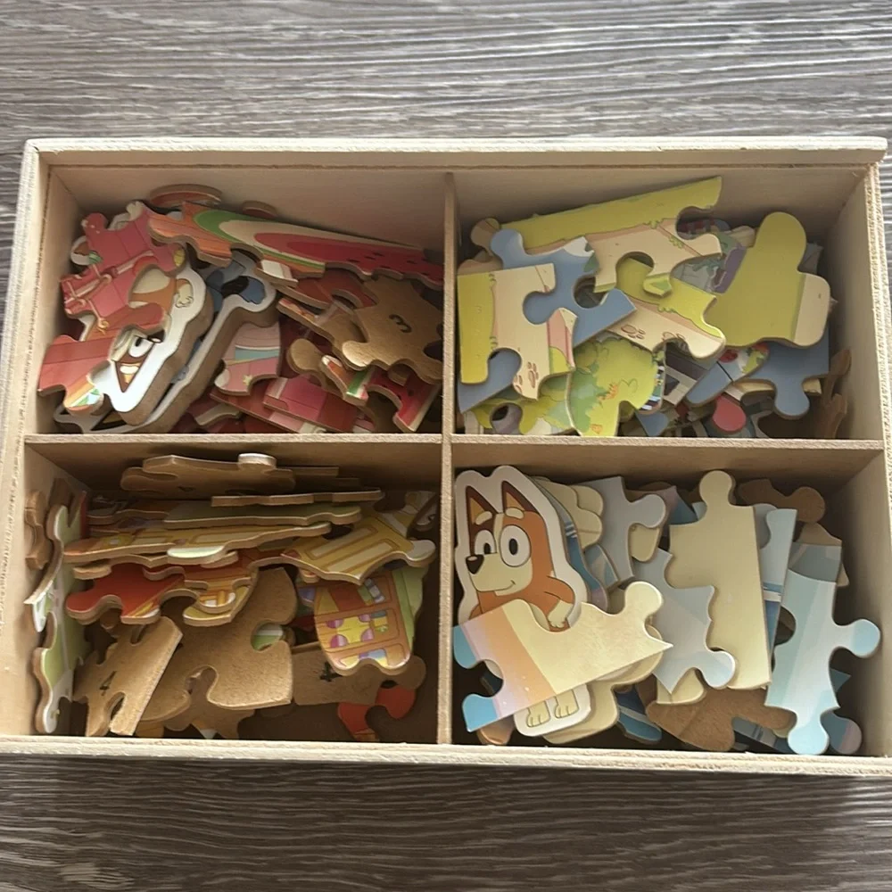 4-Pack Bluey Wooden Puzzles - Picture 6 of 15